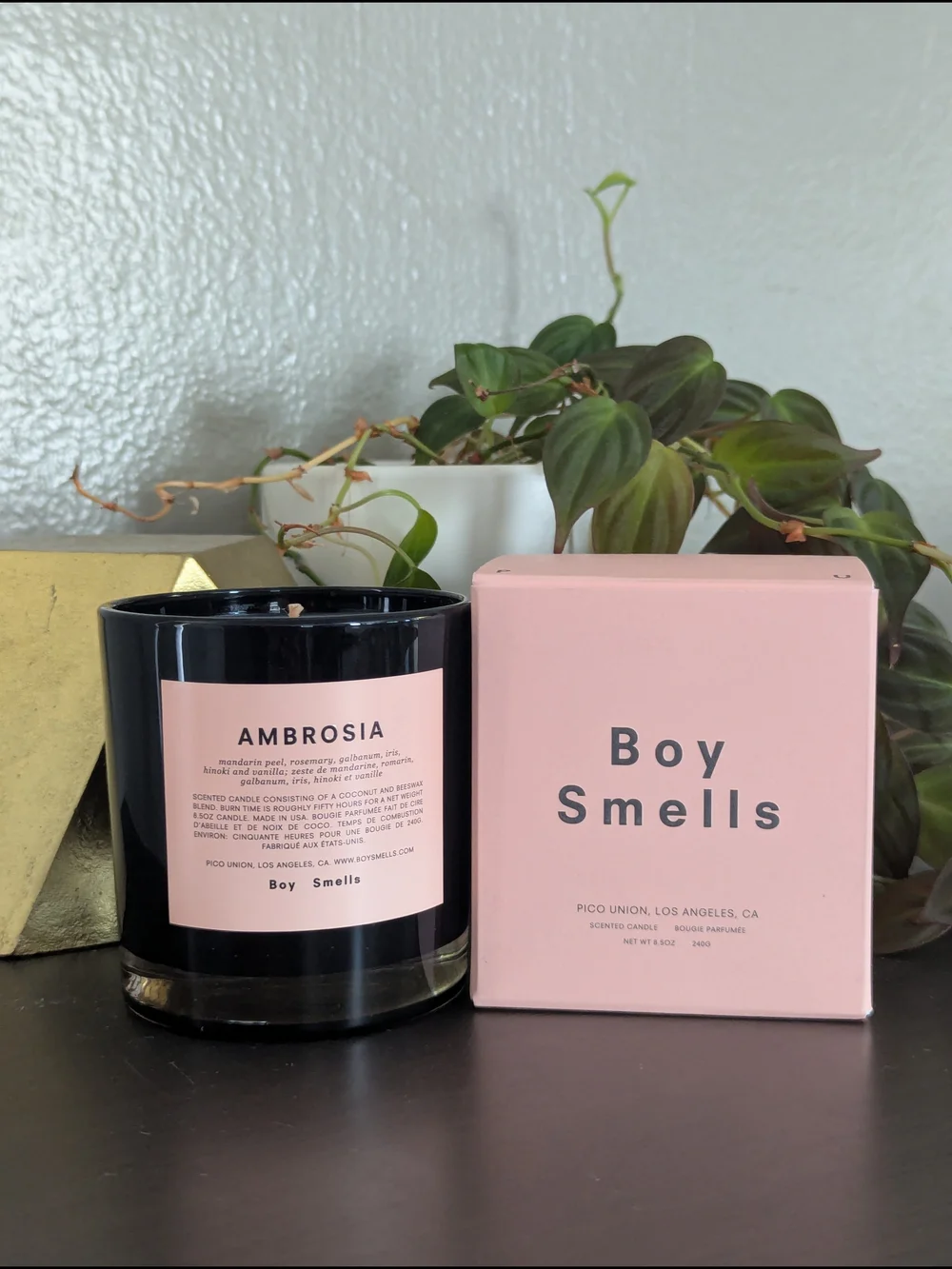Boy Smells Ambrosia Scented Candle